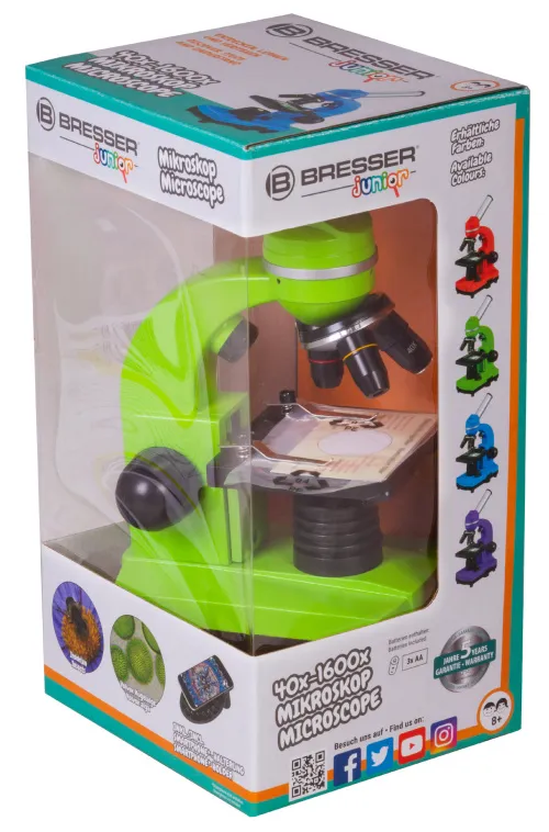 gráfico microscopio Bresser Junior Biolux SEL 40–1600x,  11