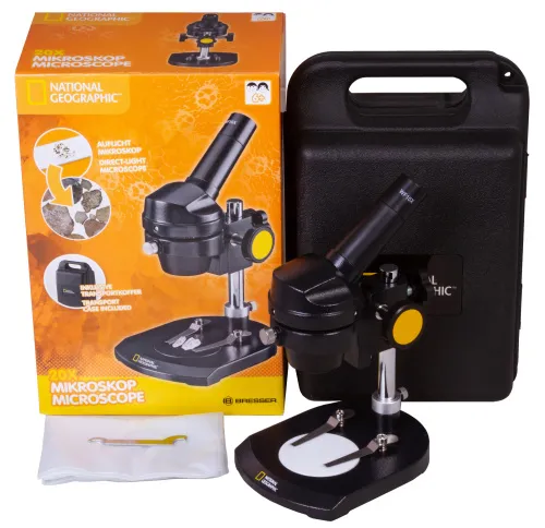 foto microscopio Bresser National Geographic 20x, monocular,  2