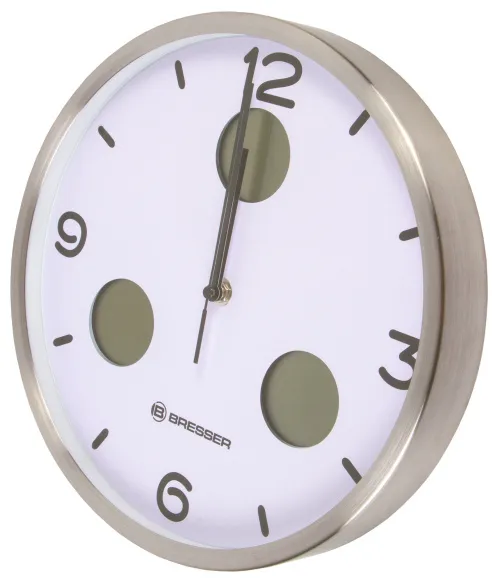 gráfico reloj de pared Termo/Higro Bresser Bresser Optus MyTime Bresser MyTime io NX 30 cm, blanco,  6