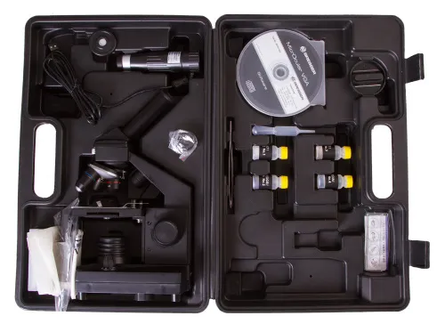 gráfico microscopio digital Bresser National Geographic 40–1024x con estuche,  9