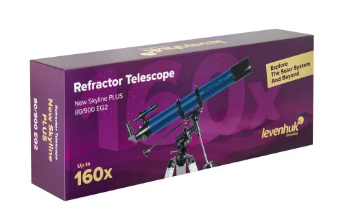 gráfico telescopio Levenhuk New Skyline PLUS 80/900 EQ2,  13