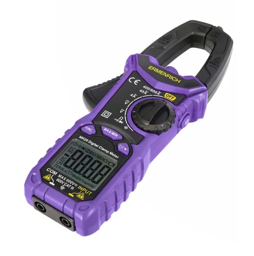 foto amperímetro de pinza digital Ermenrich Ping MK20,  4