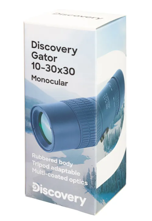 fotografía monocular Levenhuk Discovery Gator 10—30x30,  12