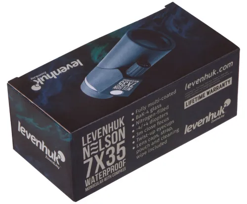 gráfico monocular Levenhuk Nelson 7x35 con retícula y brújula,  9