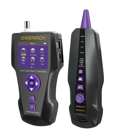 foto comprobador de longitud de cables Ermenrich NetGeeks NL80,  4