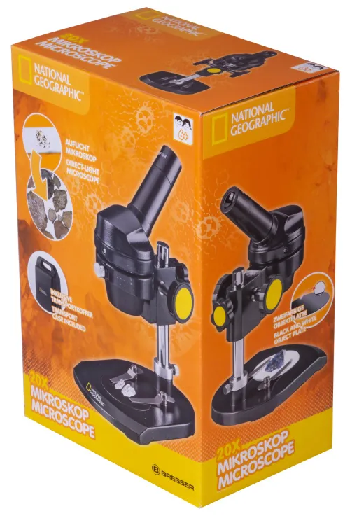 foto microscopio Bresser National Geographic 20x, monocular,  13