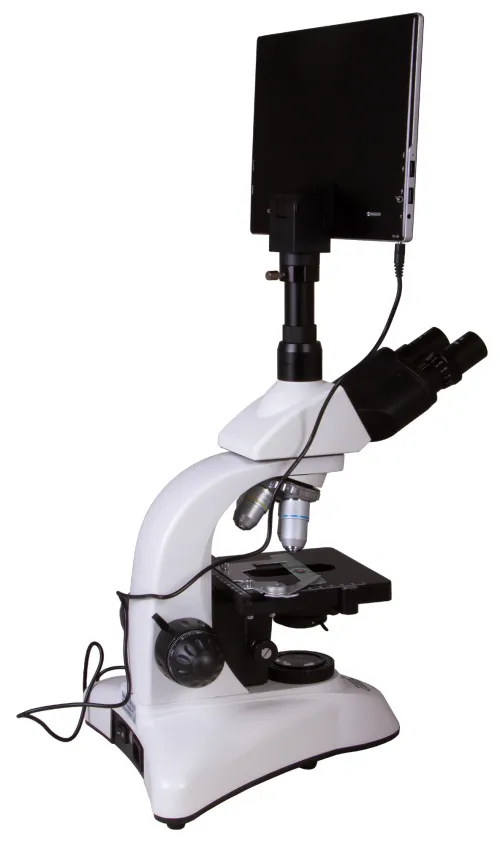 imagen microscopio trinocular digital Levenhuk MED D25T LCD,  6