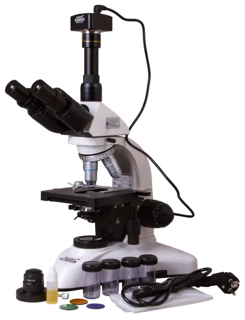 imagen microscopio trinocular digital Levenhuk MED D25T,  2