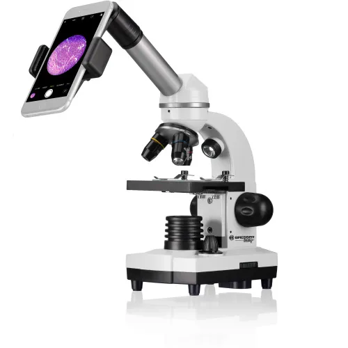 gráfico microscopio Bresser Junior Biolux SEL 40–1600x con estuche, blanco,  2