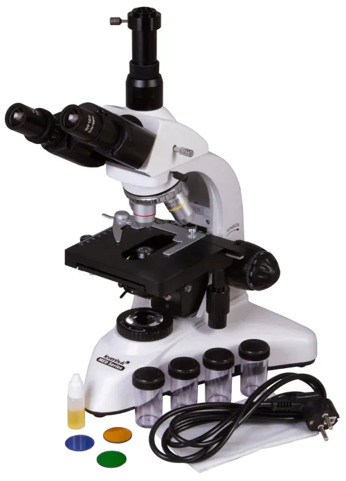 imagen microscopio trinocular Levenhuk MED 20T,  2