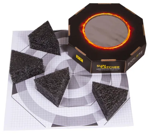 imagen filtro solar Sun Catcher de Explore Scientific para telescopios con una apertura de 80–102 mm,  5