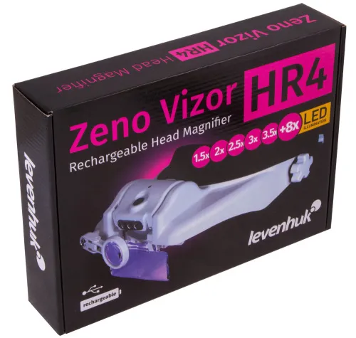 fotografía lupa frontal recargable Levenhuk Zeno Vizor HR4,  11