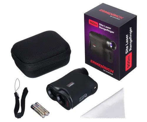 foto telémetro láser de obra Ermenrich LR900,  2