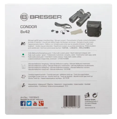 foto prismáticos Bresser Condor UR 8x42,  14