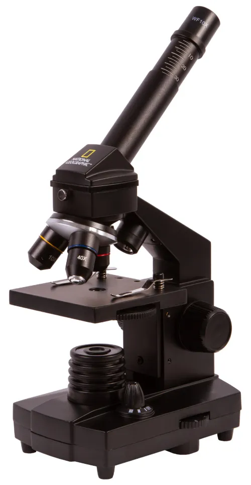 imagen microscopio Bresser National Geographic 40–1280x con soporte para smartphone,  4