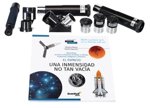 foto telescopio Levenhuk Discovery Spark 707 AZ con libro,  14