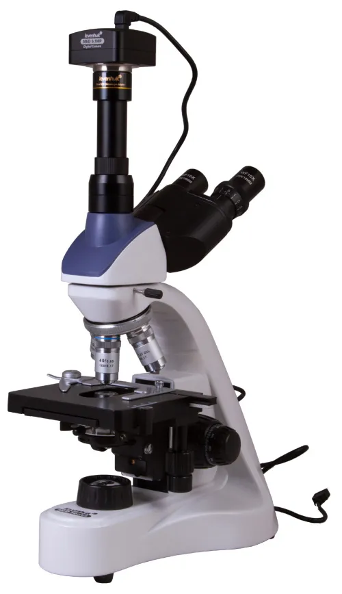 imagen microscopio trinocular digital Levenhuk MED D10T,  3