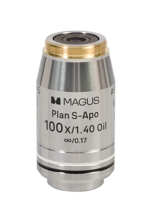 foto juego de objetivos MAGUS FL S-APO60 PlanF S-Apo 4х/10х/20х/40х/100х aceite ∞/0,17 H60 mm,  10