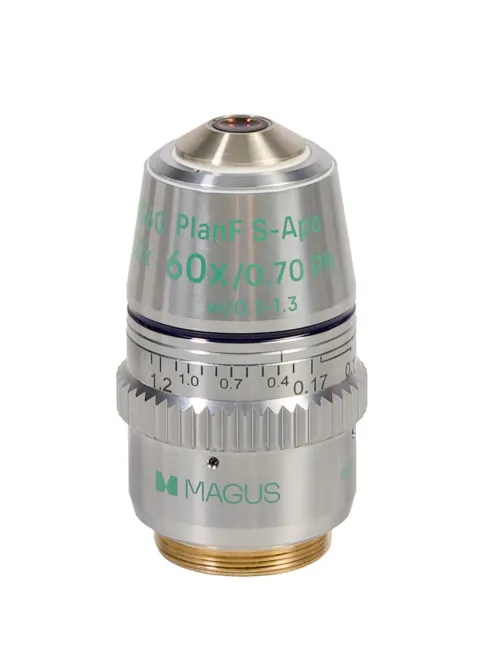 imagen dispositivo de contraste de fases MAGUS SPH360, con juego de objetivos Plan S-Apo Ph 4х/10х/20х/40х/60х H60 mm,  12