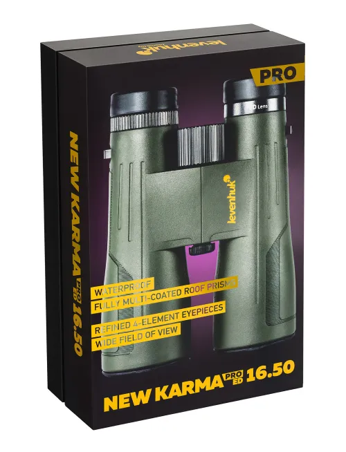 gráfico prismáticos Levenhuk New Karma PRO ED 16x50,  13