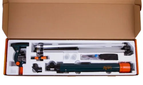 gráfico conjunto de microscopio, telescopio y prismáticos Levenhuk LabZZ MTB3,  2