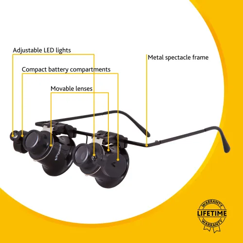 imagen gafas lupa Levenhuk Zeno Vizor G2,  12