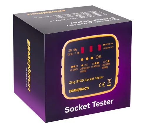 imagen comprobador de enchufes Ermenrich Zing ST30,  5