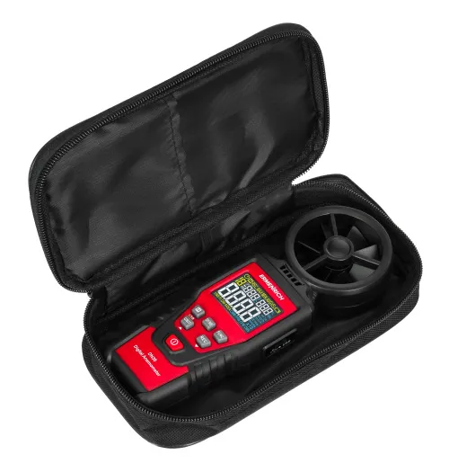 gráfico anemómetro digital Ermenrich Seek DN30,  2