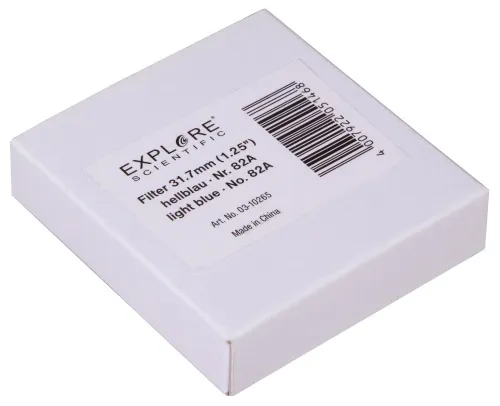 imagen filtro 1,25" azul claro Explore Scientific nr. 82A,  6