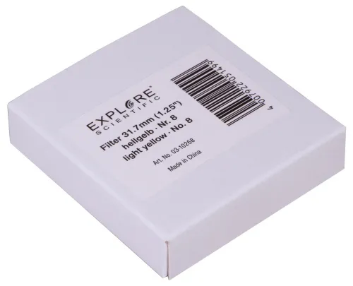 imagen filtro 1,25" amarillo claro Explore Scientific nr. 8,  6