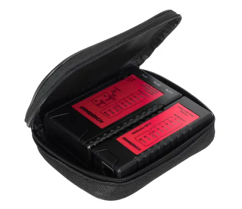 imagen comprobador de cables y PoE Ermenrich NetGeeks NP10,  2