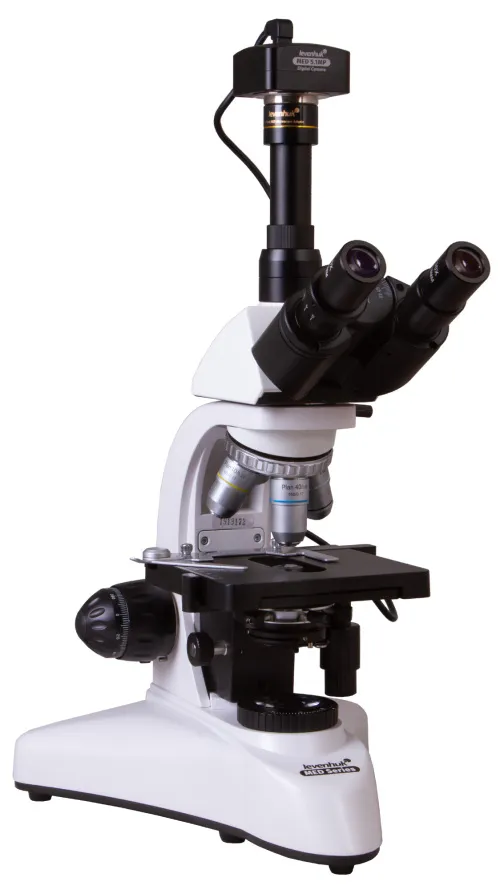 imagen microscopio trinocular digital Levenhuk MED D25T,  10