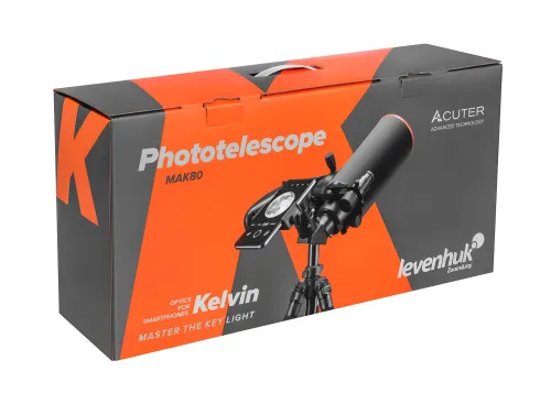 imagen fototelescopio Levenhuk Kelvin MAK80 AZ,  15