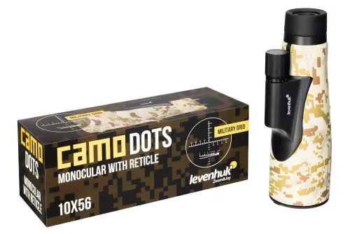 gráfico monocular Levenhuk Camo 10x56 con retícula,  5