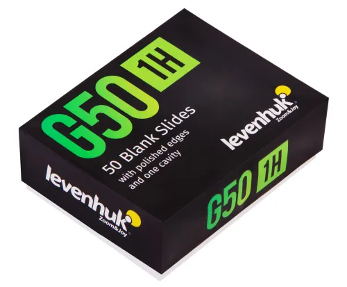 imagen portaobjetos vacíos de una cavidad Levenhuk G50 1H, 50 unidades,  6