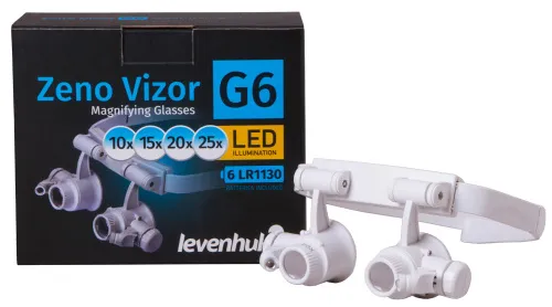 foto gafas lupa Levenhuk Zeno Vizor G6,  10