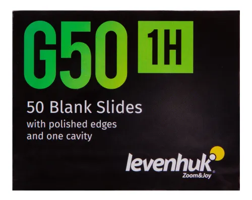 imagen portaobjetos vacíos de una cavidad Levenhuk G50 1H, 50 unidades,  7