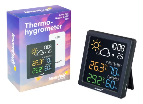 gráfico termohigrómetro Levenhuk Wezzer BASE L80,  2