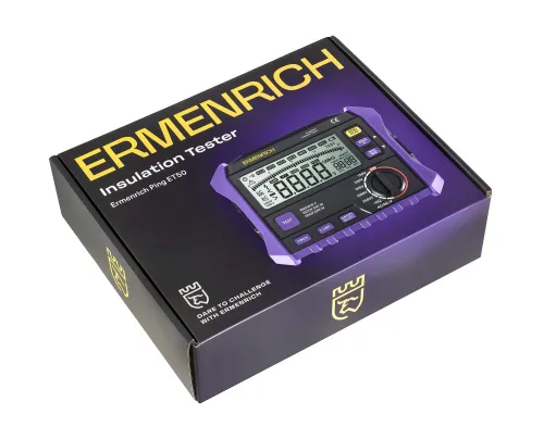 gráfico comprobador de aislamiento Ermenrich Ping ET50,  9