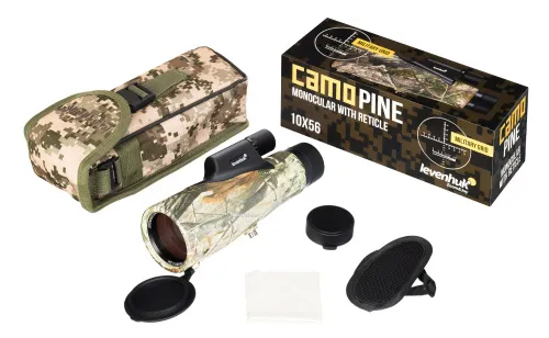 gráfico monocular Levenhuk Camo 10x56 con retícula,  4