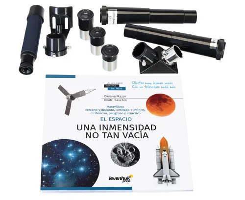 gráfico telescopio Levenhuk Discovery Spark 809 EQ con libro,  3
