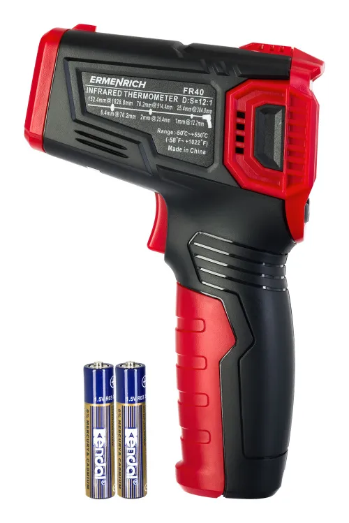 gráfico termómetro infrarrojo Ermenrich Seek FR40,  6