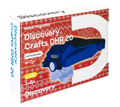 gráfico lupa frontal recargable Levenhuk Discovery Crafts DHR 20,  10