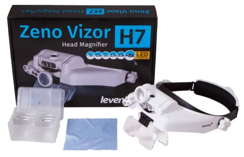 imagen lupa frontal Levenhuk Zeno Vizor H7,  2