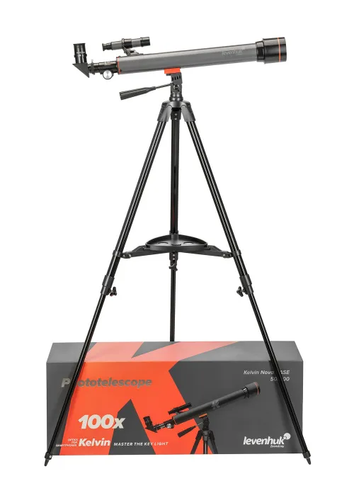 gráfico fototelescopio Levenhuk Kelvin Nova BASE 50/600,  2