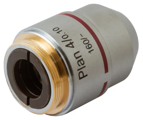 fotografía objetivo plano acromático Levenhuk MED 4x,  3