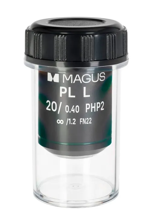 imagen objetivo MAGUS 20HP 20х/0,40 Plan L fase PHP2 ∞/1,2 WD 8,0 mm,  2