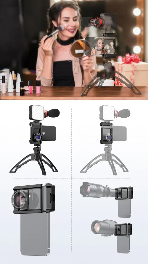fotografía mini jaula para teléfono inteligente Levenhuk Kelvin RIG1,  2