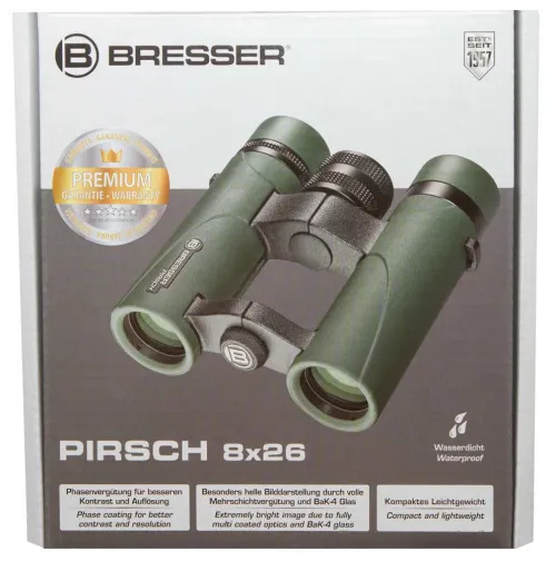 foto prismáticos Bresser Pirsch 8x26,  12