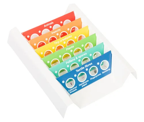 imagen set de 24 preparaciones Levenhuk Discovery Flora & Fauna,  2